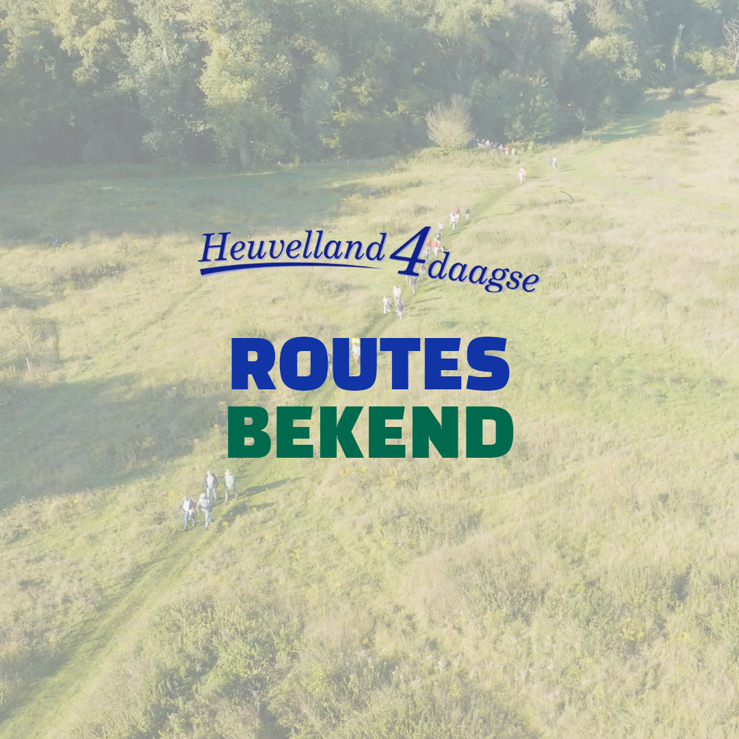 De routes zijn bekend!